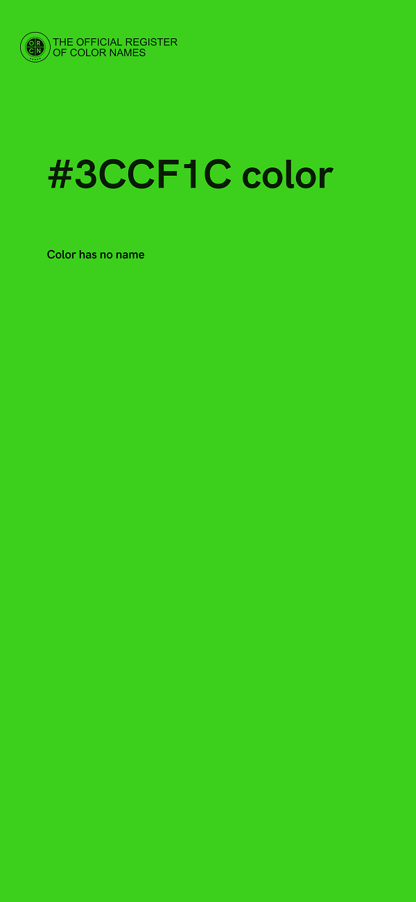 #3CCF1C color image