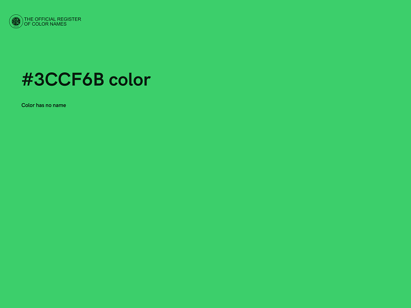 #3CCF6B color image