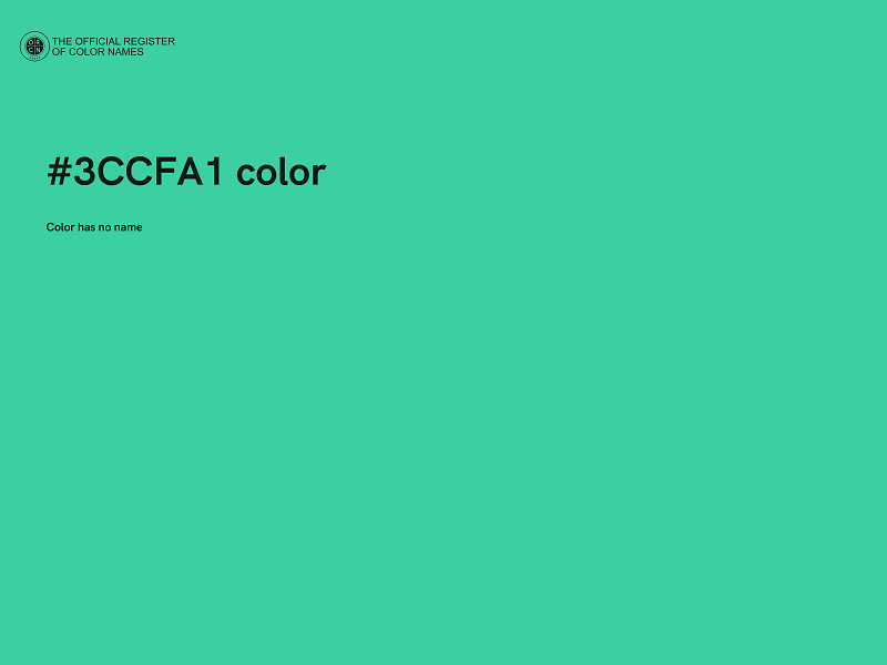 #3CCFA1 color image