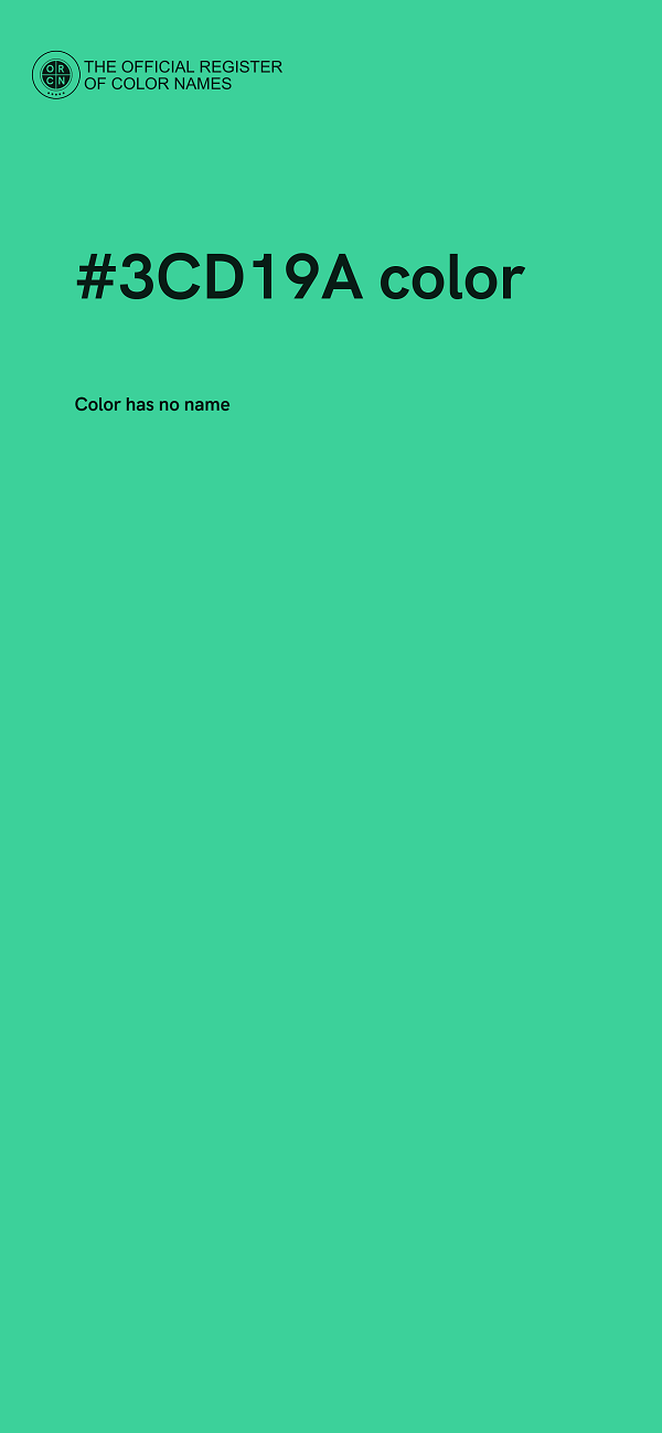 #3CD19A color image