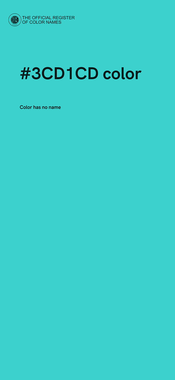 #3CD1CD color image