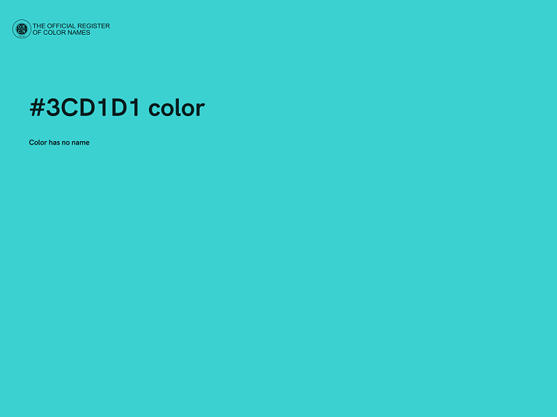 #3CD1D1 color image