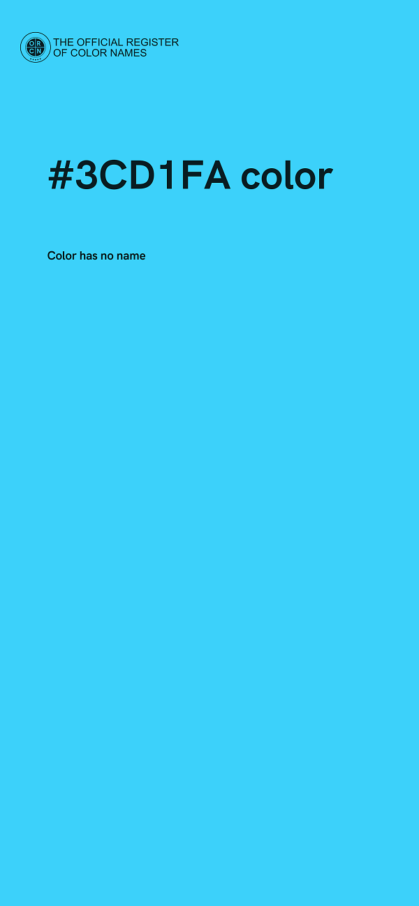 #3CD1FA color image