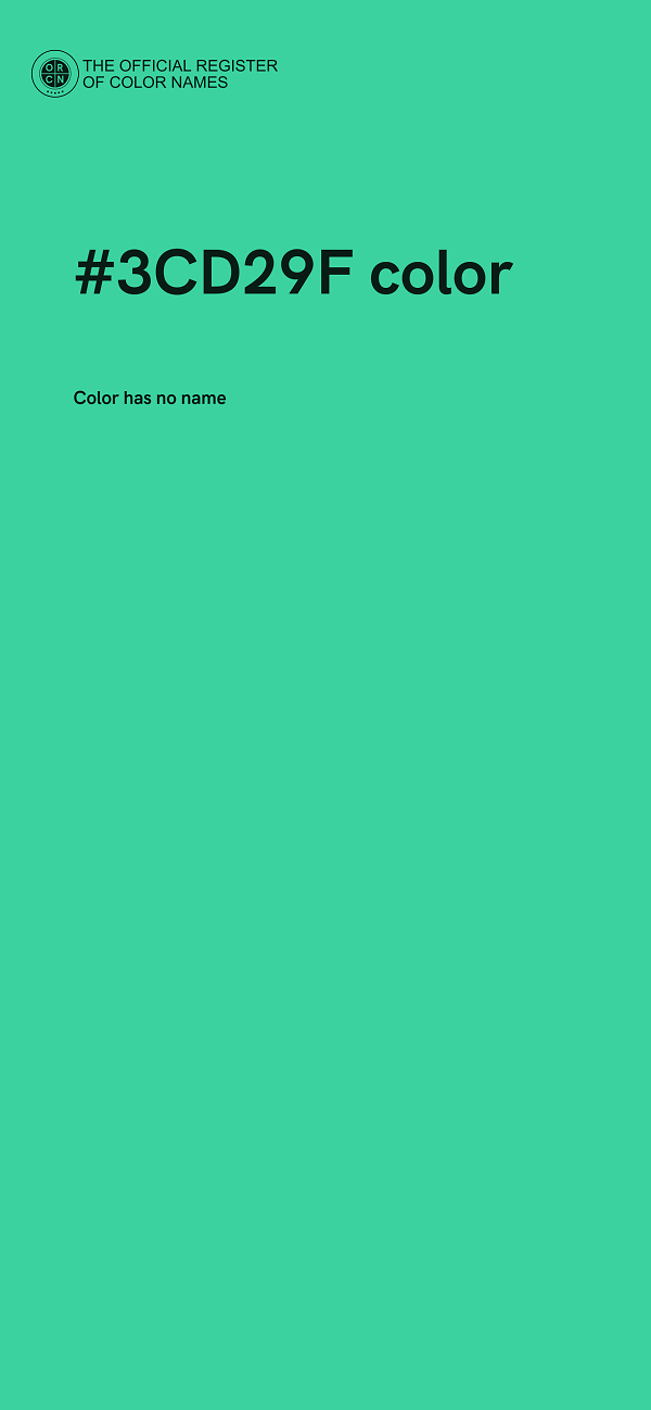 #3CD29F color image