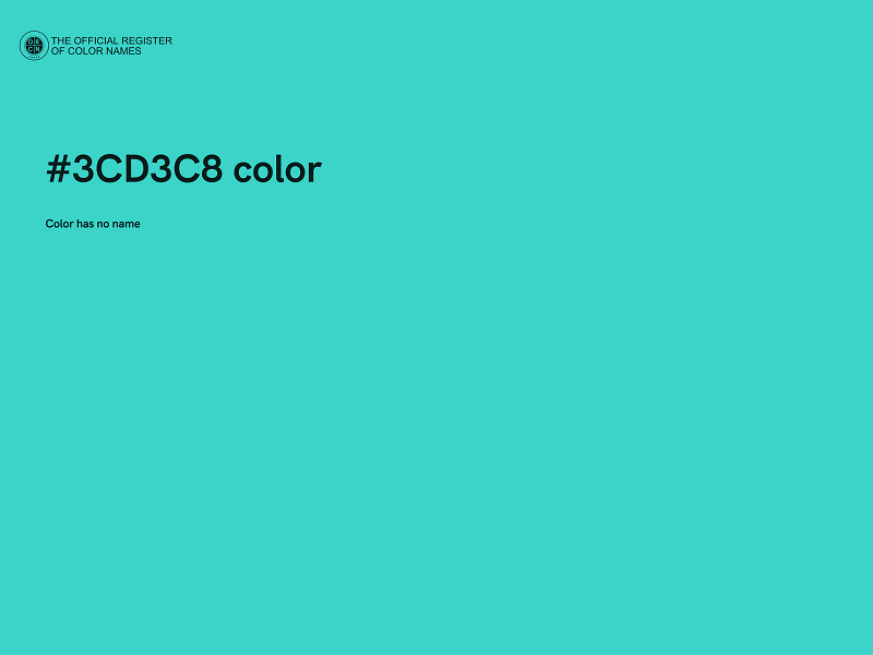 #3CD3C8 color image