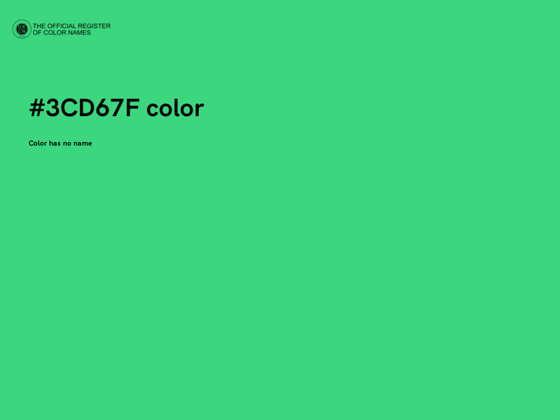 #3CD67F color image