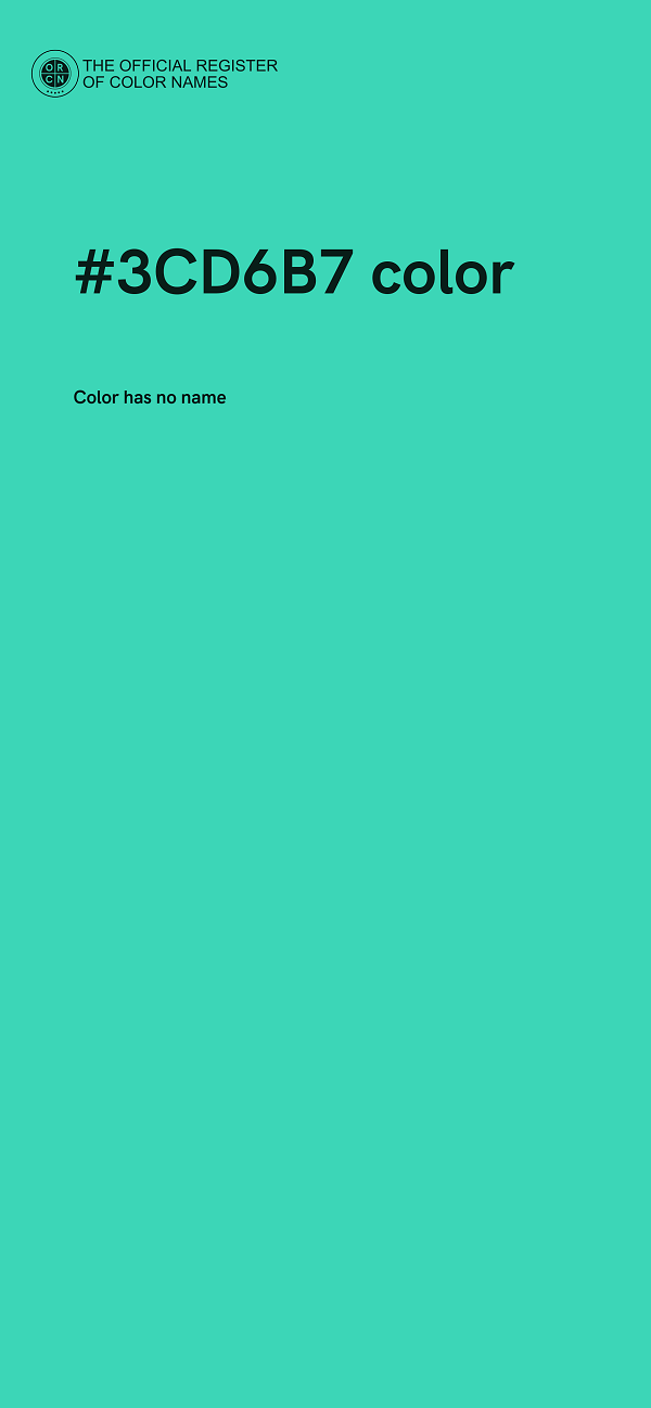 #3CD6B7 color image