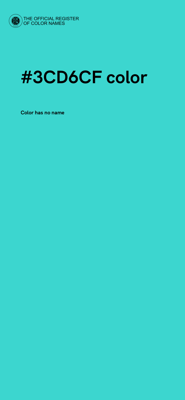 #3CD6CF color image
