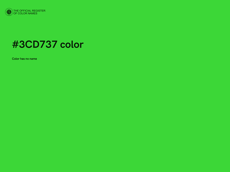 #3CD737 color image