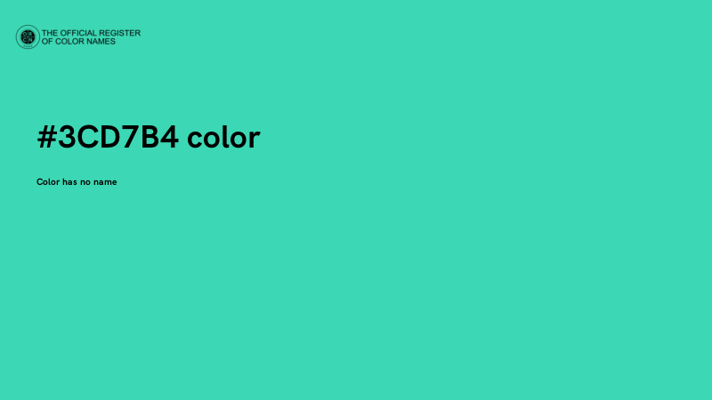 #3CD7B4 color image