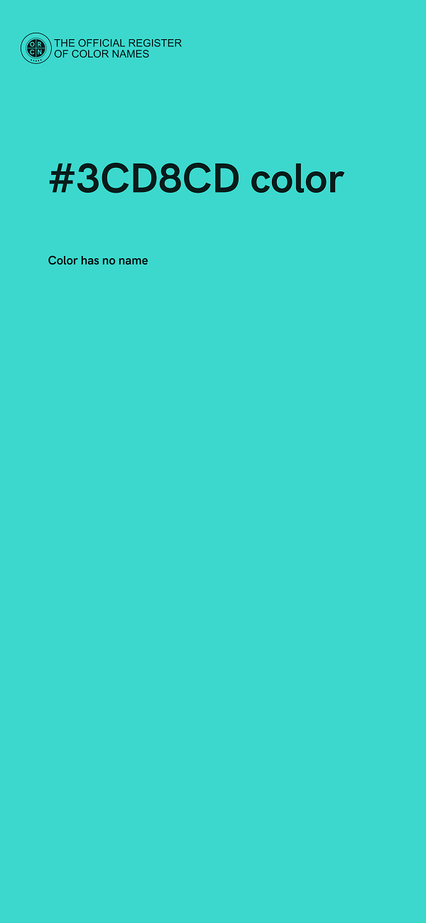#3CD8CD color image