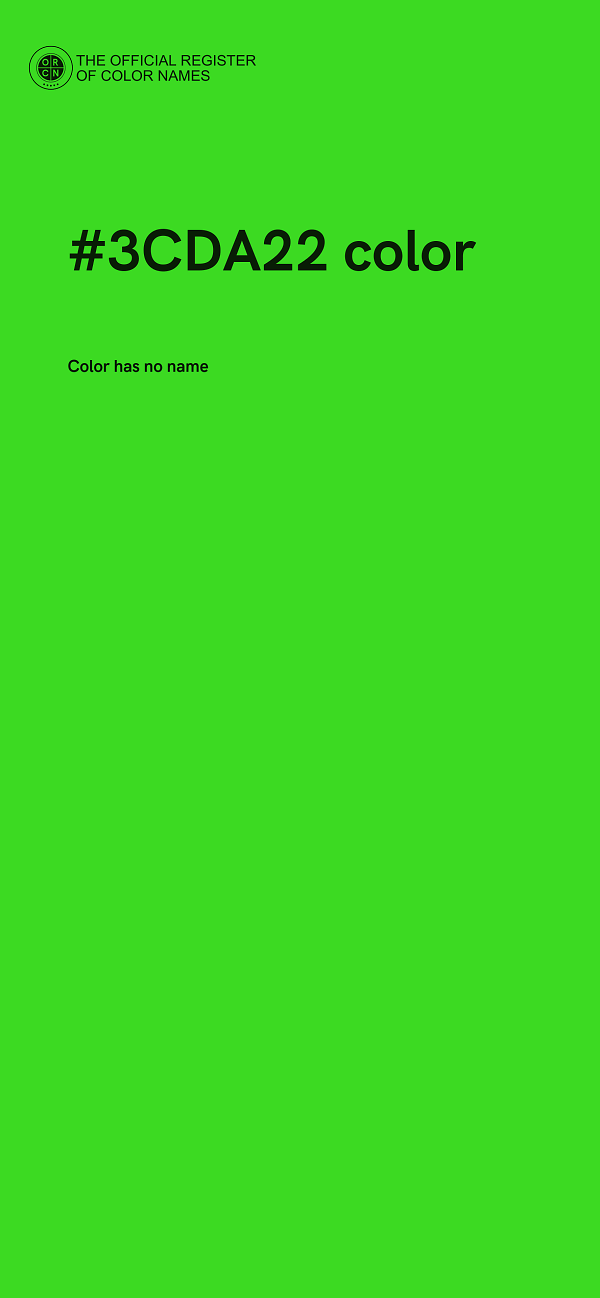 #3CDA22 color image