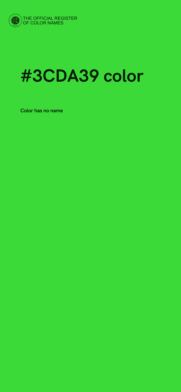 #3CDA39 color image
