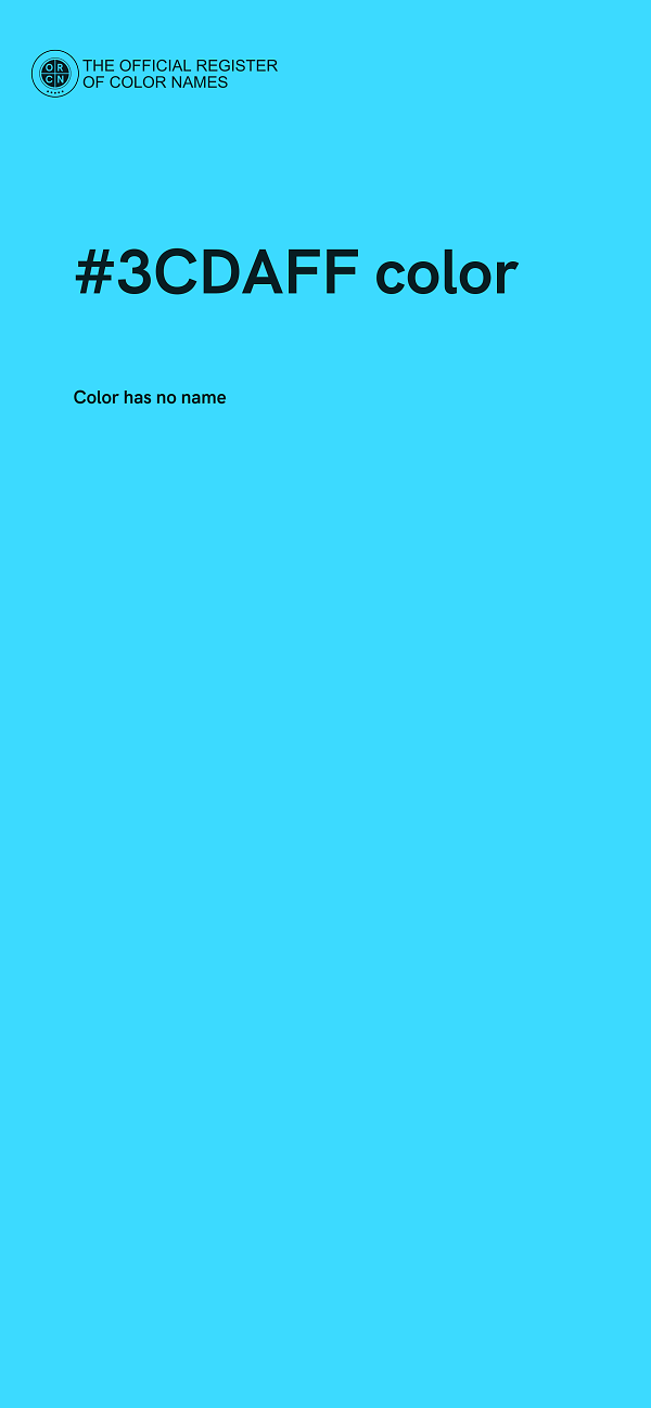 #3CDAFF color image