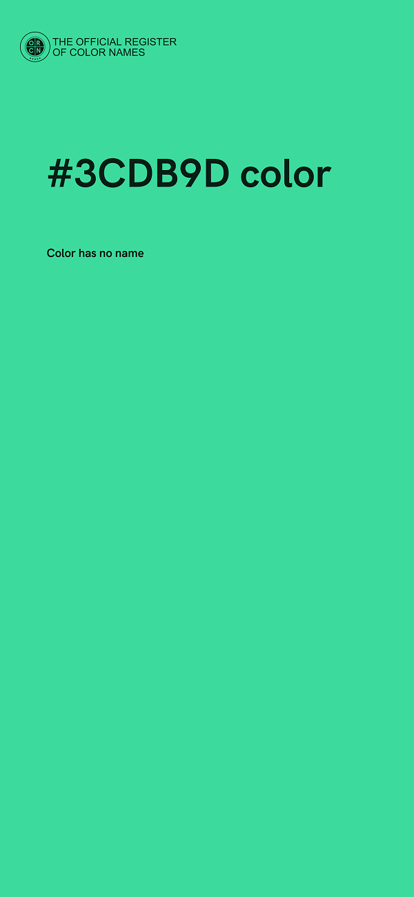 #3CDB9D color image
