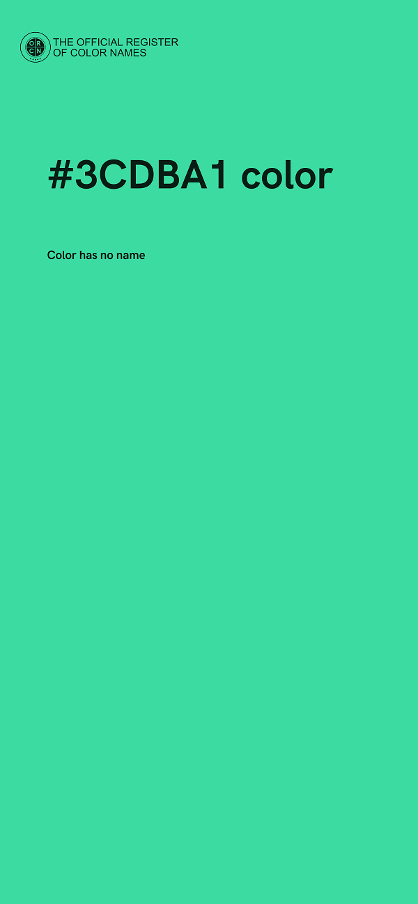 #3CDBA1 color image
