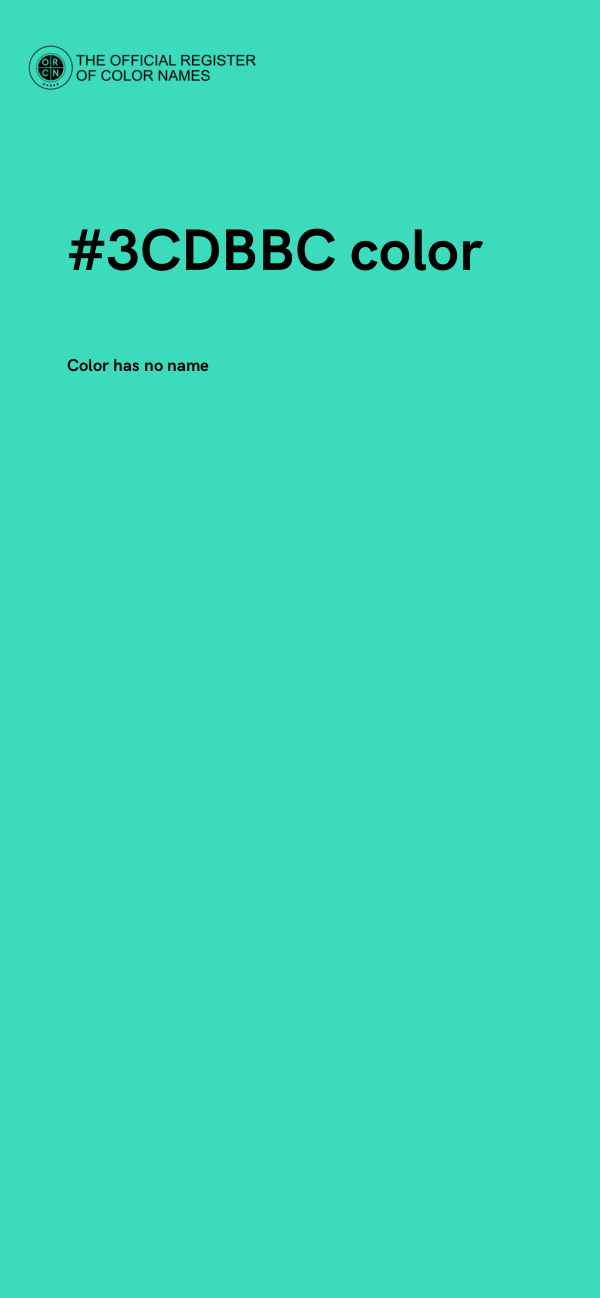 #3CDBBC color image