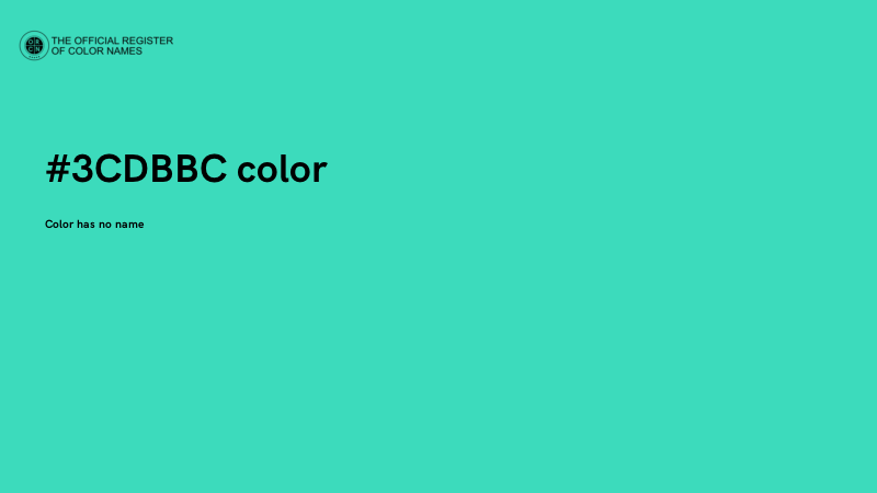 #3CDBBC color image