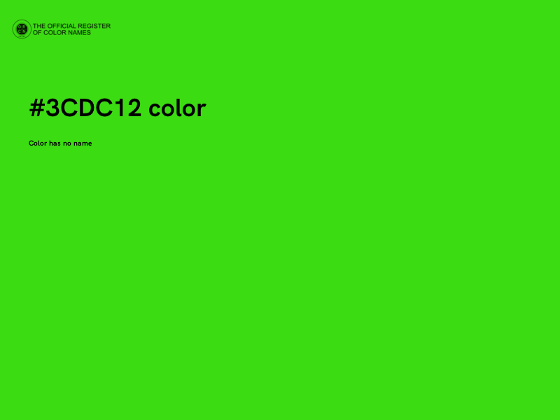 #3CDC12 color image