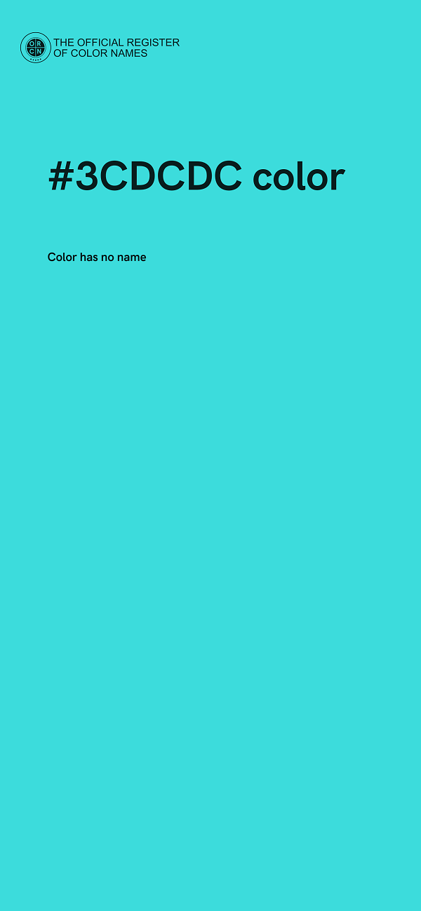 #3CDCDC color image