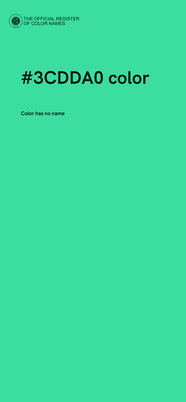 #3CDDA0 color image