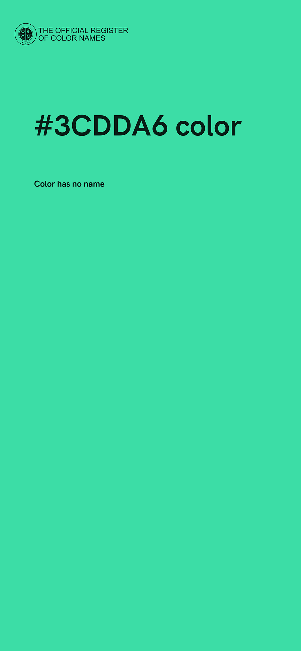 #3CDDA6 color image