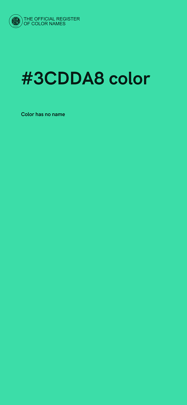 #3CDDA8 color image