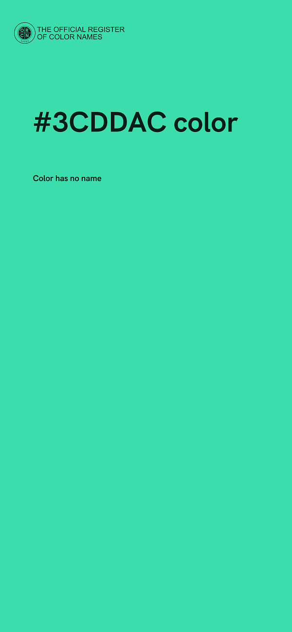 #3CDDAC color image