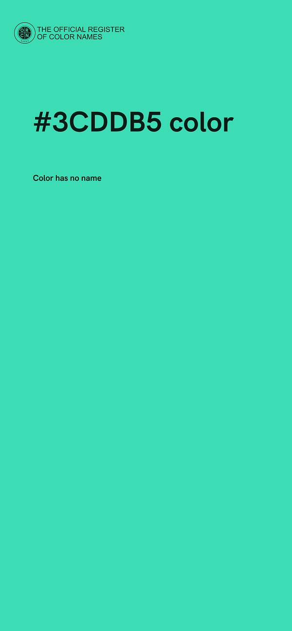 #3CDDB5 color image