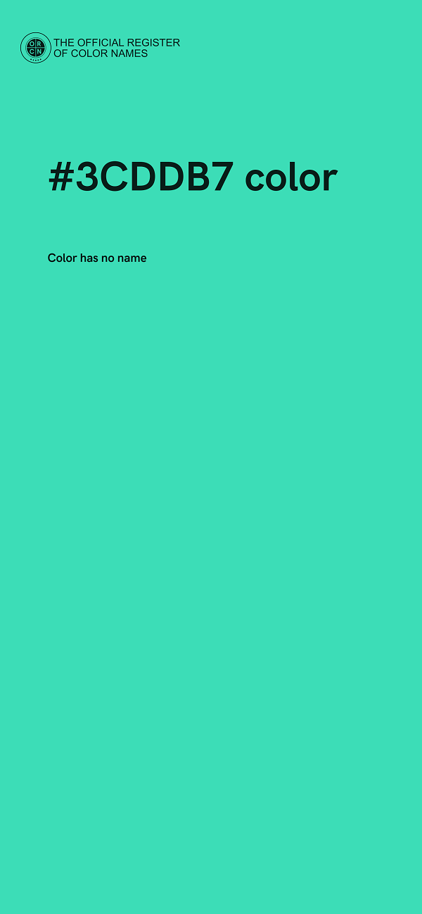 #3CDDB7 color image
