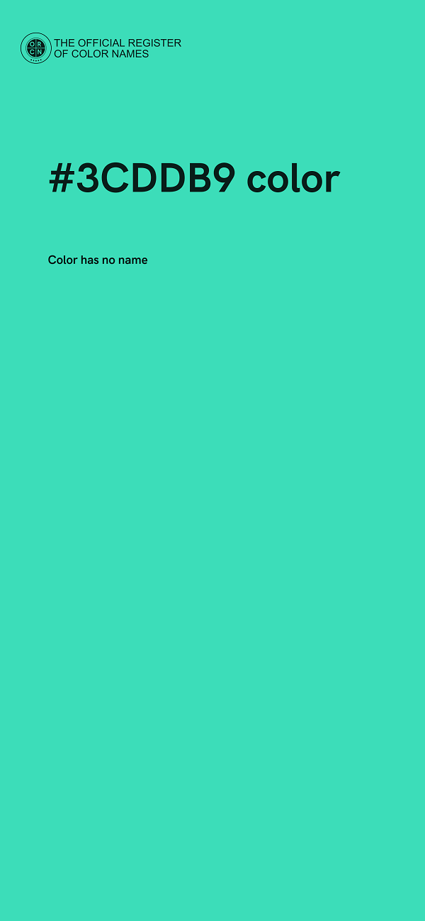 #3CDDB9 color image