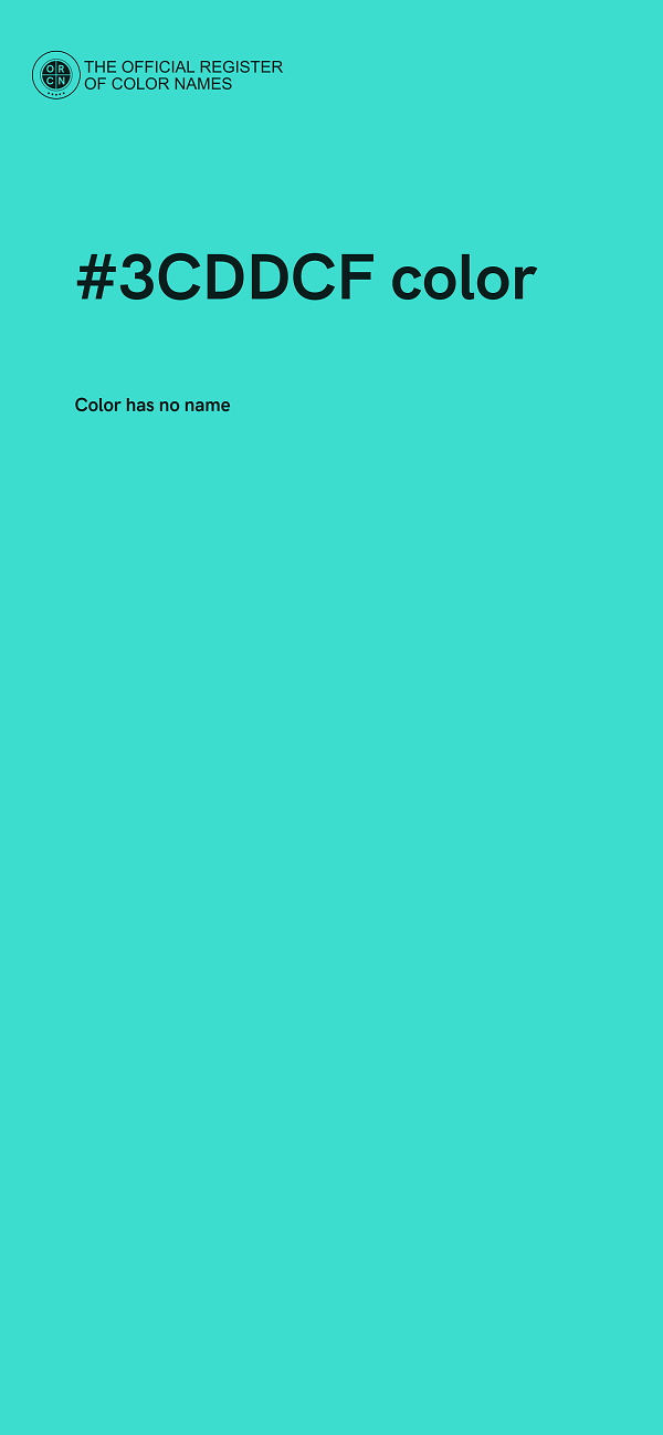 #3CDDCF color image