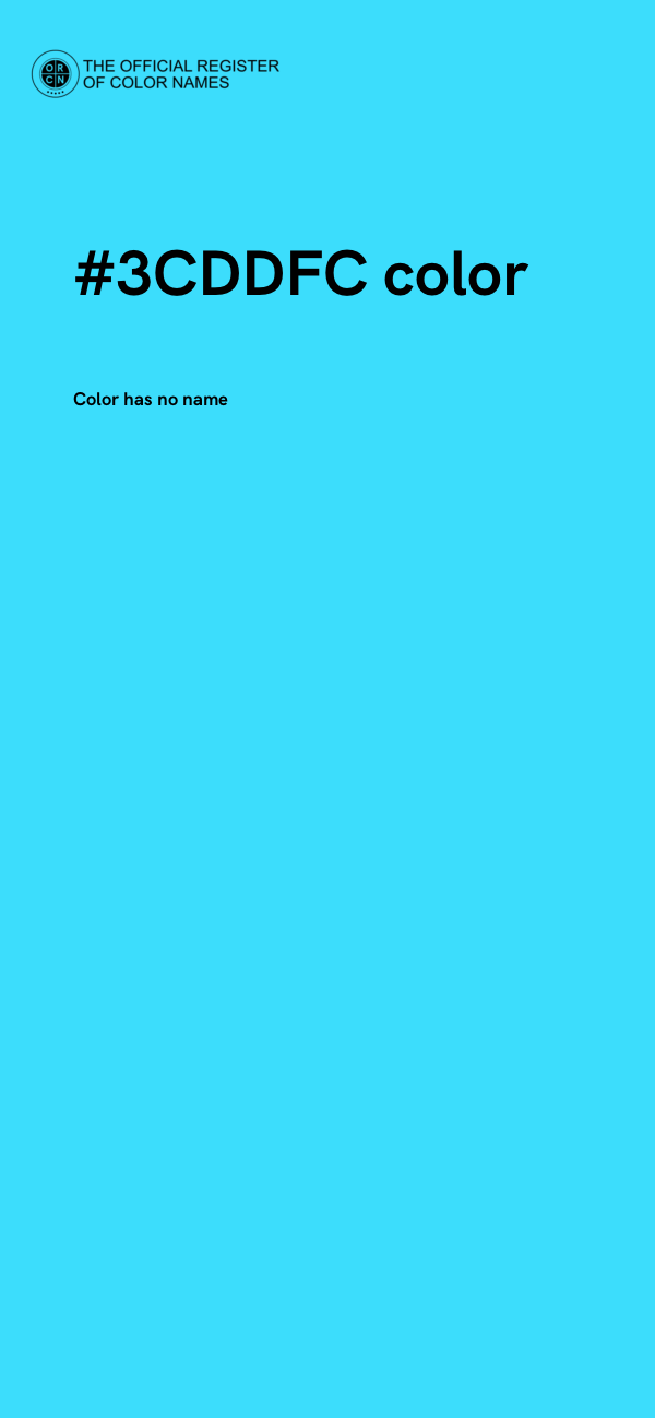 #3CDDFC color image