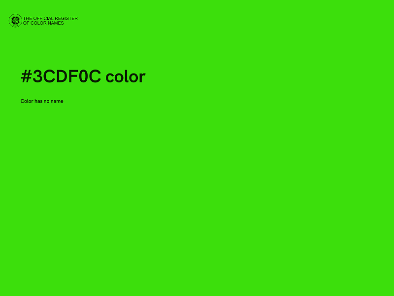 #3CDF0C color image