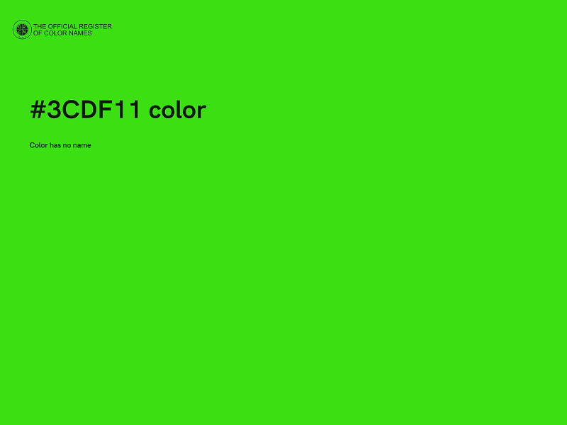 #3CDF11 color image