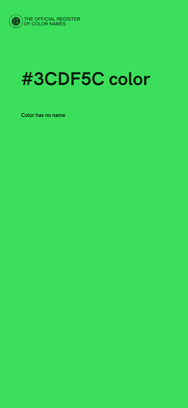 #3CDF5C color image