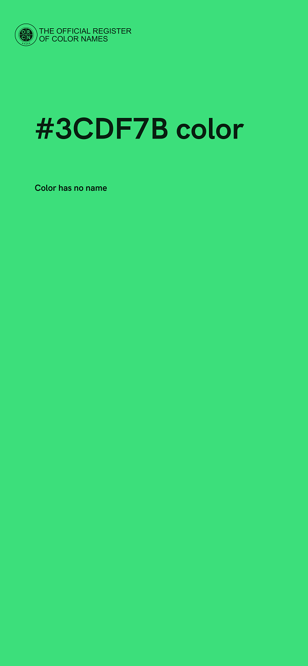 #3CDF7B color image
