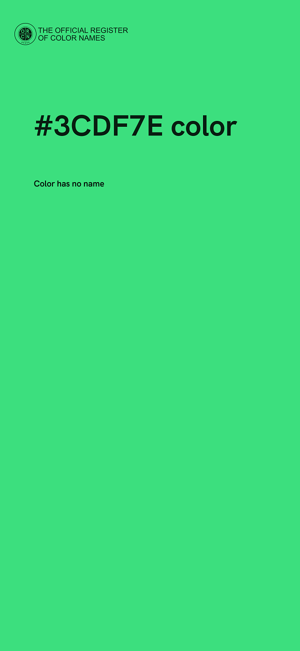 #3CDF7E color image