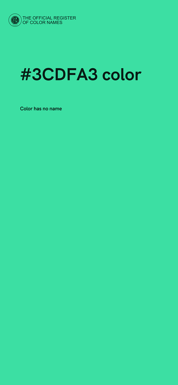#3CDFA3 color image
