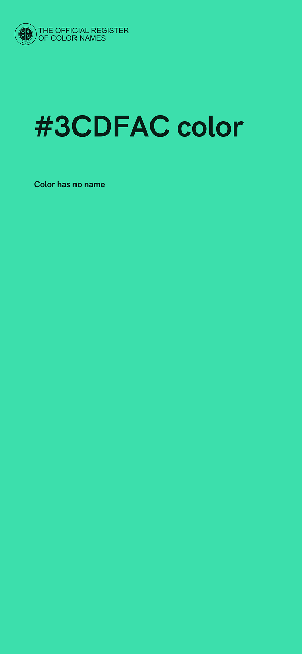 #3CDFAC color image