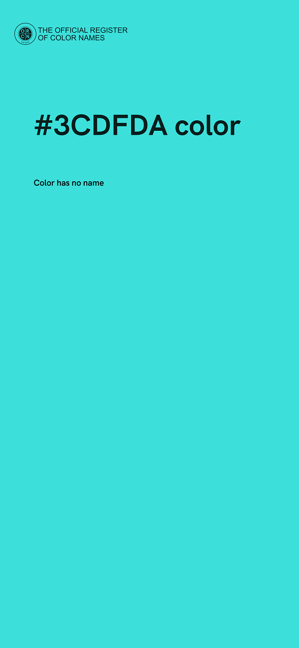 #3CDFDA color image