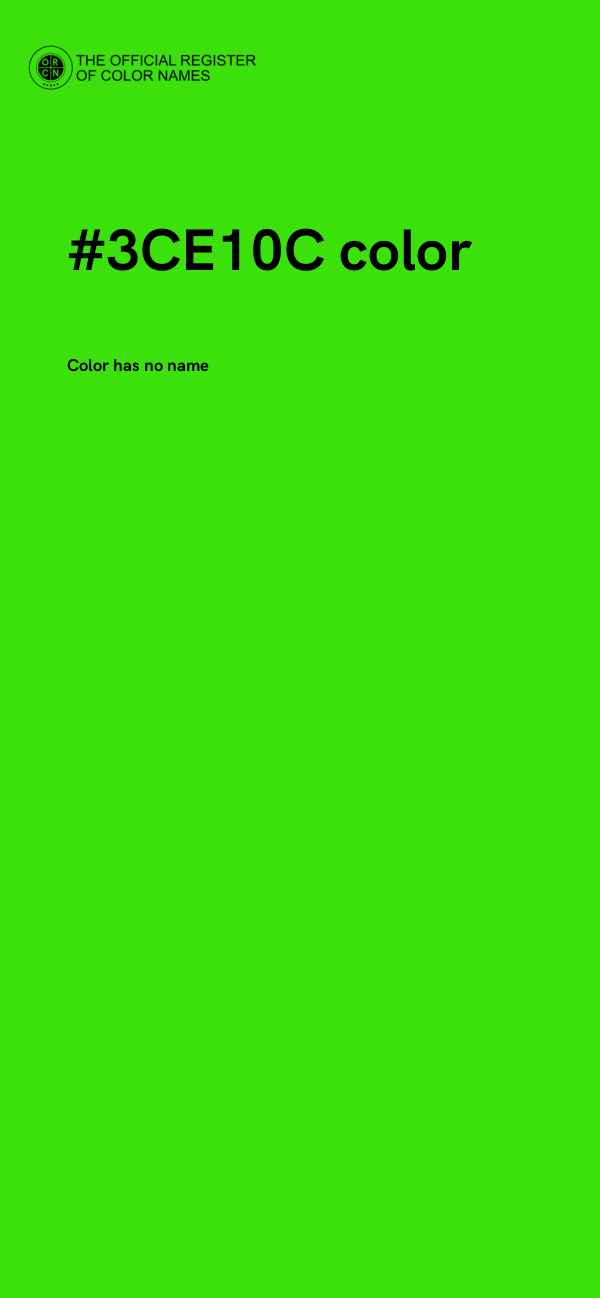 #3CE10C color image