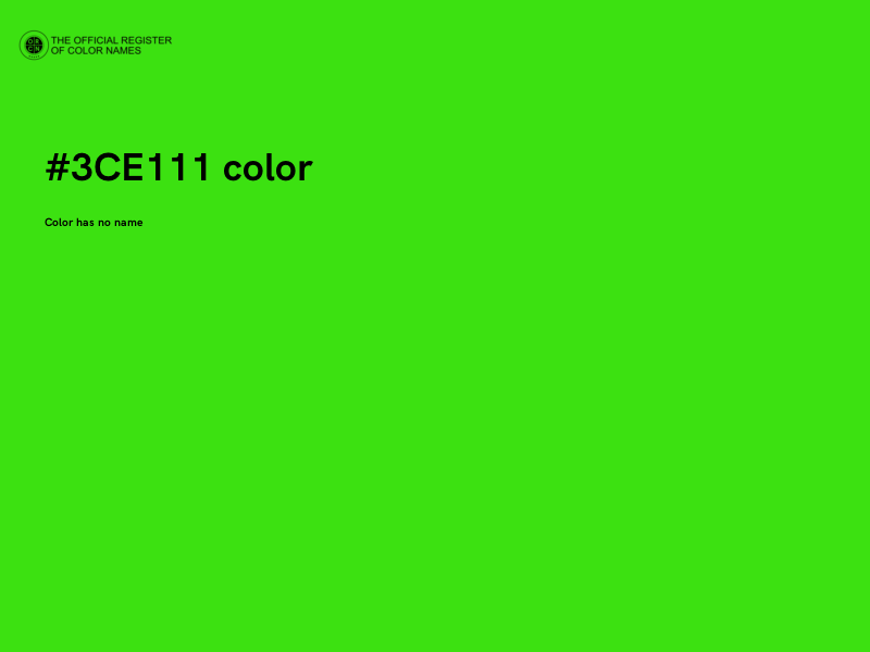 #3CE111 color image