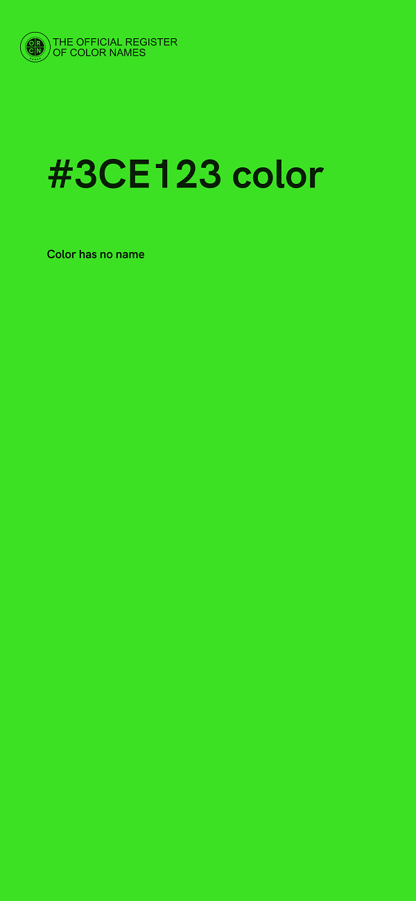 #3CE123 color image