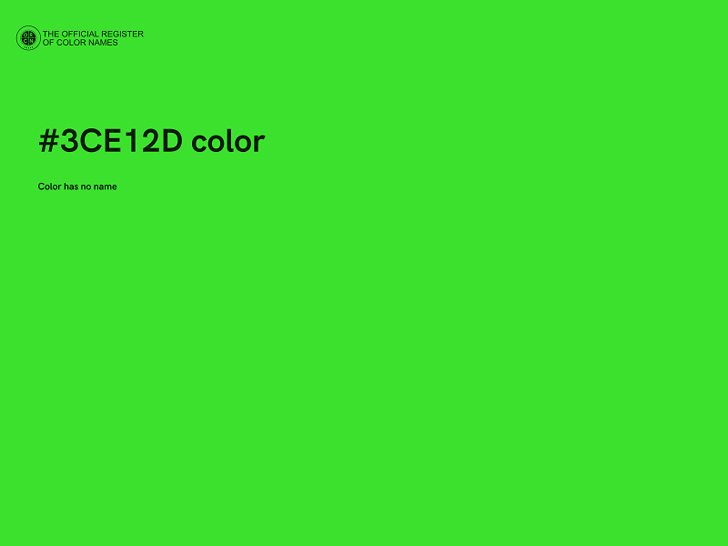 #3CE12D color image