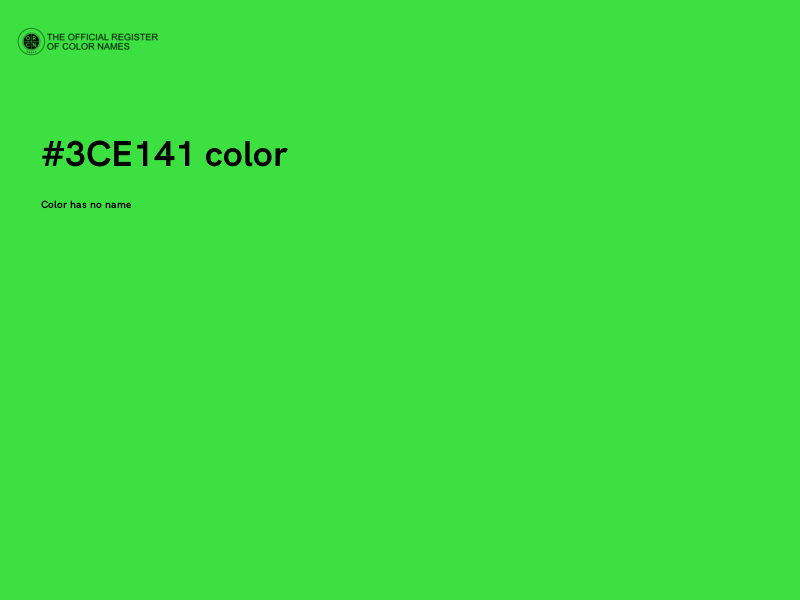 #3CE141 color image