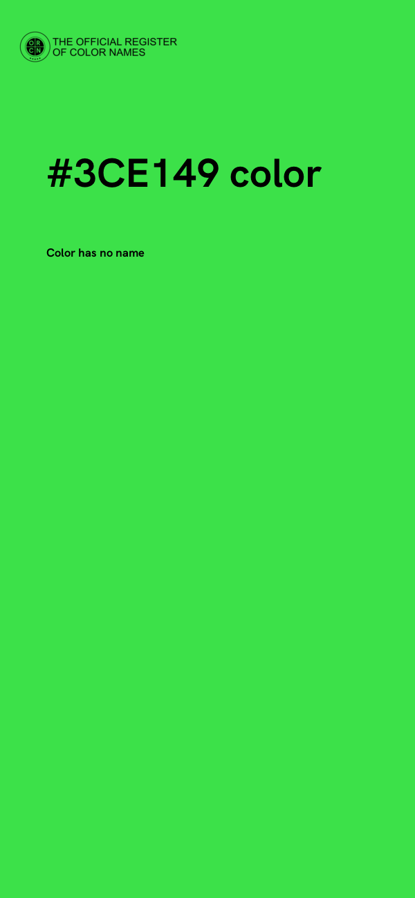 #3CE149 color image