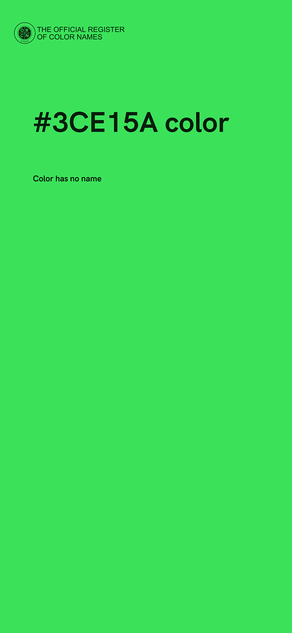 #3CE15A color image