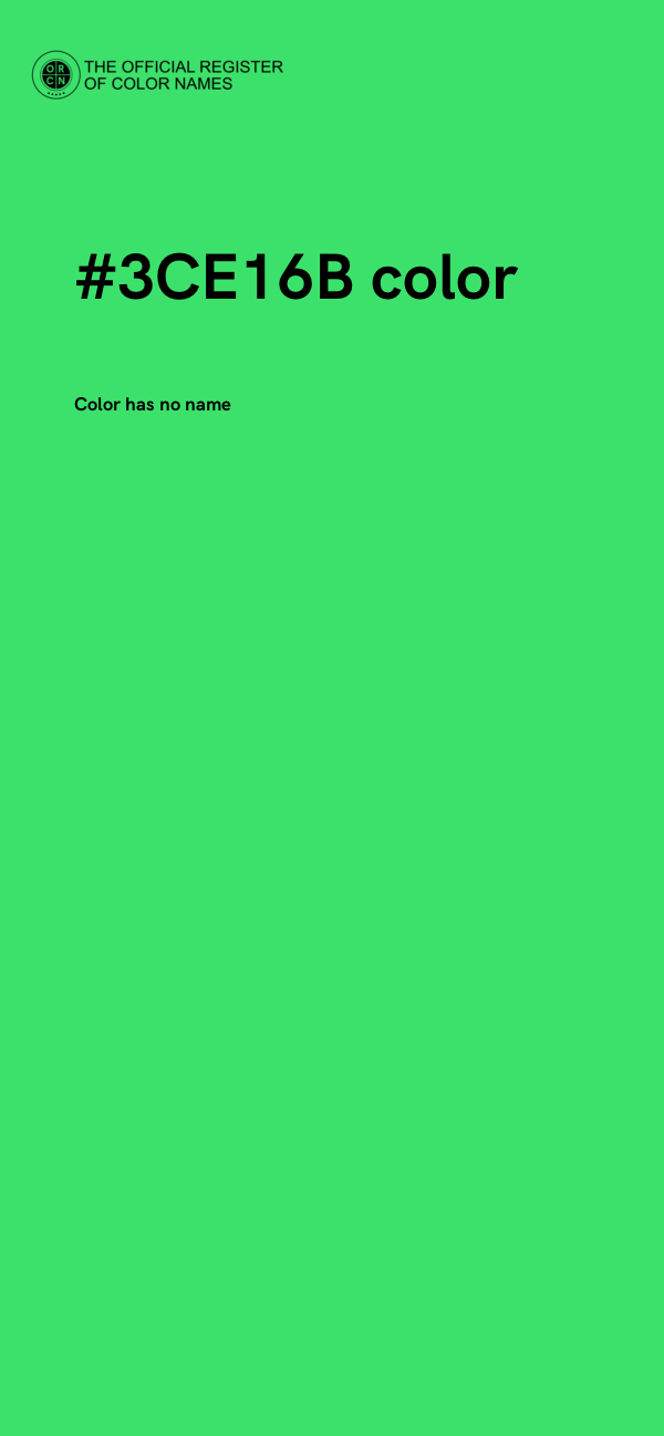 #3CE16B color image