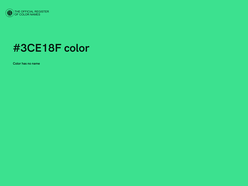 #3CE18F color image